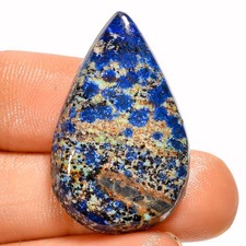 100% Natural Shattuckite Pear Shape Cabochon Gemstone 27 Ct. 31X20X5 mm GC-43103