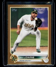 2022 Topps #343 Jed Lowrie Gold #/2022
