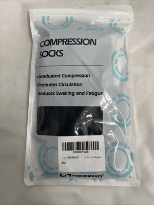 Lin Performance Compression Stockings Knee High Medical 20-30 mmHg Socks Size L