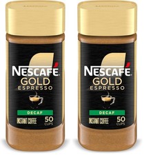 NESCAF&Eacute; Gold Decaf Espresso Instant Coffee,3.17 oz,(Pack 3.17 oz (Pack of 2)