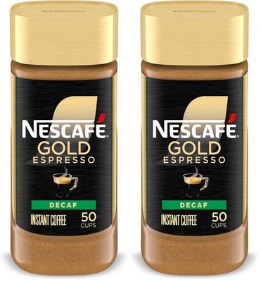 NESCAFÉ Gold Decaf Espresso Instant Coffee,3.17 oz,(Pack 3.17 oz (Pack of 2)