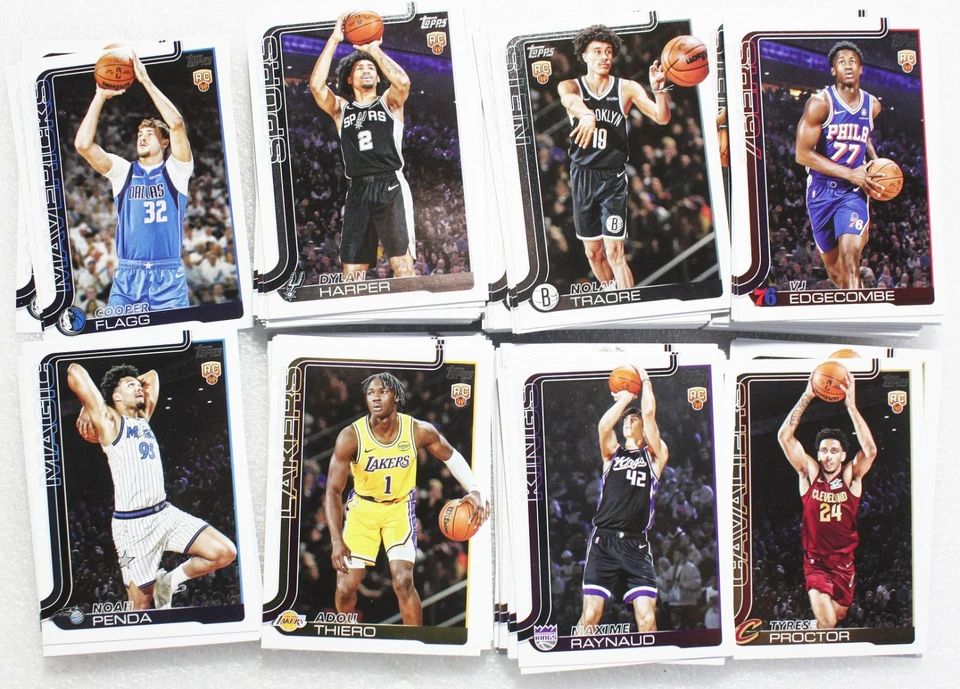 2025-26 NBA Topps Basketball RC Rookie Cartes 201 à 250 au choix