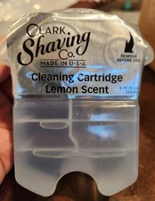 Clark Shaving Co. Lot of 6 Lemon Scent Cleaning Cartridges Braun CCR Replacement