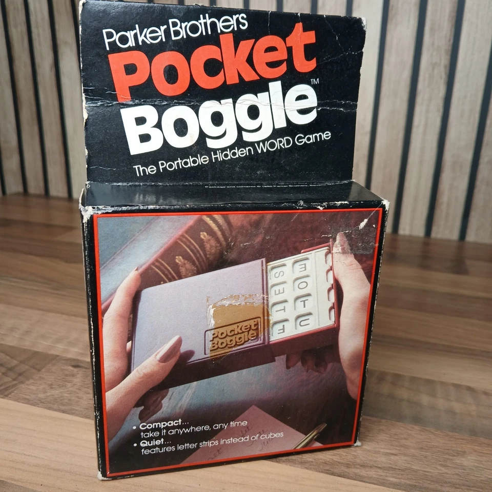 Vintage 1980 Complete Pocket Boggle Parker Brothers Portable Hidden Word Game - Image 2 of 4