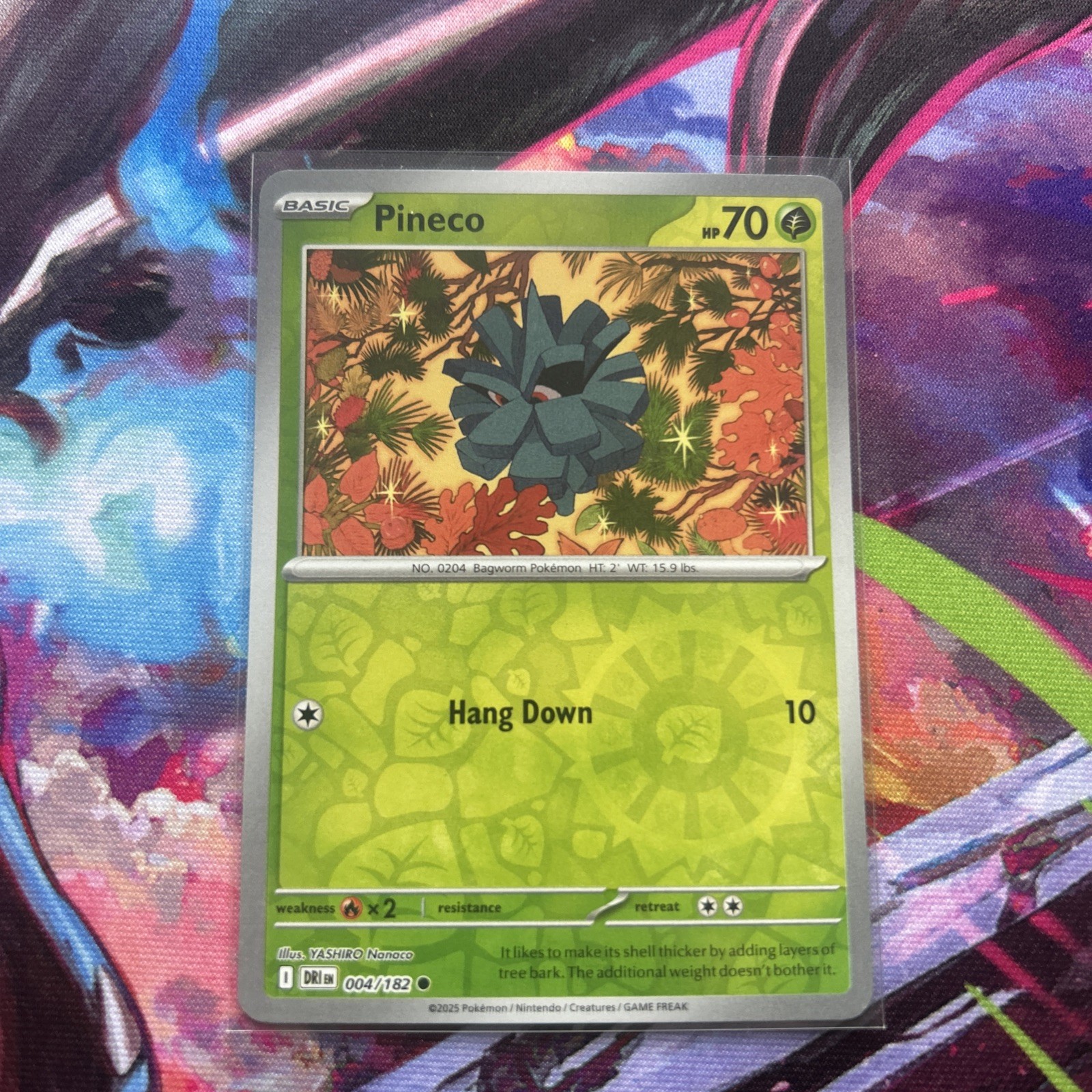 Pineco 004/182 Reverse Holo SV10: Destined Rivals Pokemon Card 
