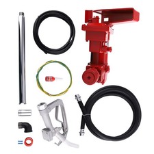 New 15GPM 12V Fuel Transfer Pump w/Nozzle Kit for Gas Diesel Kerosene