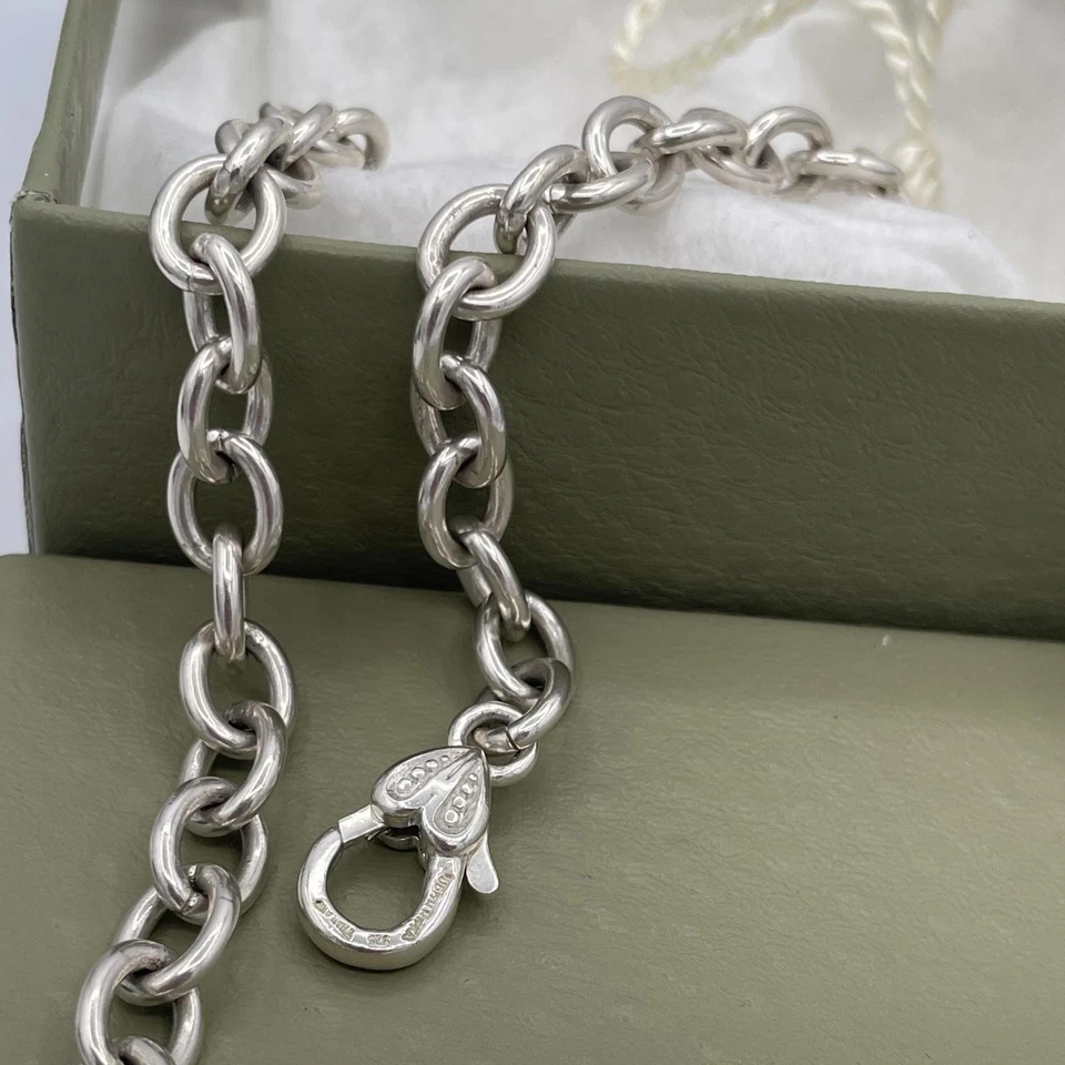 Judith Ripka Sterling Silver Smooth Rolo Link Necklace Heavy 925 Designer 56.44g - Image 3 of 4