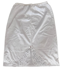 Vintage Slit Back Half Slip Skirt ASHLEY TAYLOR Medium
