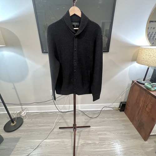 rag & bone - Cardiff Bomber Cardigan - Charcoal