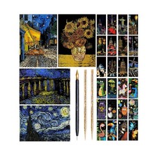 Scratch Art Painting Scratch Paper Rainbow Painting Sketch Pads... FAST USA SHIP