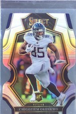 2022 Select Chigoziem Okonkwo Silver Prizm Die Cut RC #197 Titans