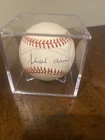 Hank Aaron National League Autographed Baseball With Certificate Of Authenticity
