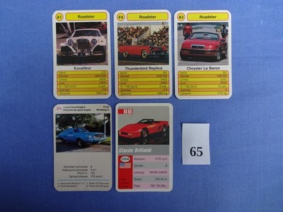 Ford,  Chrysler,  Excalibur,  Brillante,  Einzelkarte, Sammelkar, Auto  Quartett