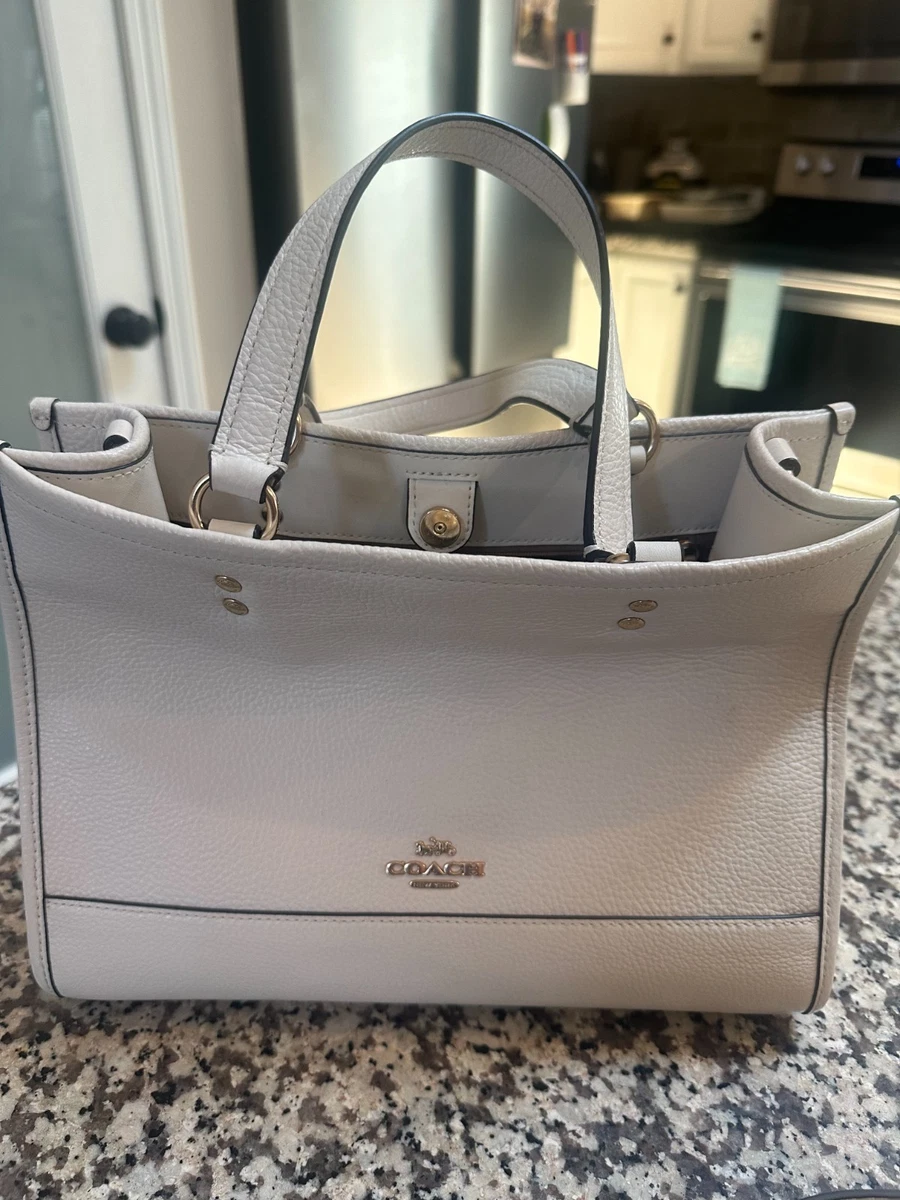 Coach Leather Exterior White Bags & Handbags for Women for sale | eBay