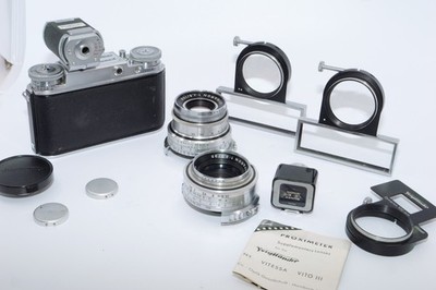 Voigtlander Prominent I with 35mm and 100mm Lenses. Turnit