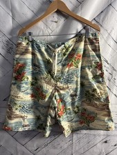 Ralph Lauren POLO Sport Board Shorts Swim Trunks Hawaiian Surfing Vintage 90 s L