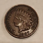1907 Indian Head Small Cent Penny BN Circulated Philadelphia Mint
