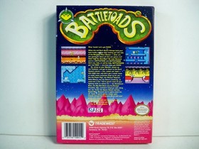 K26i05112 BATTLETOADS W/ MANUAL 1991 NES NINTENDO ORIGINAL VINTAGE TRADEWEST