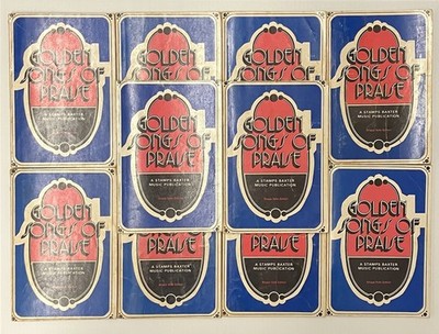 Vintage 1976 Golden Songs of Praise Hymnal Stamps Baxter Shape Notes Lot of 10