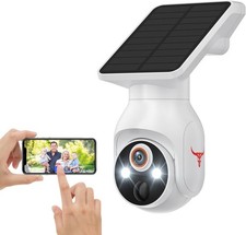 1080p Security Camera Wireless with Solar Panel, 2.4G WiFi Only, AI Human