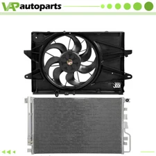 A/C Condenser And Radiator Cooling Fan Assembly For 2016-2017 Chevrolet Equinox