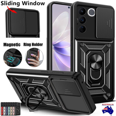 Ring Case CamShield Lens Cover For Vivo Y11 Y12 Y17 Y20 Y30 Y21 Y33 Y35 Y55 Y75