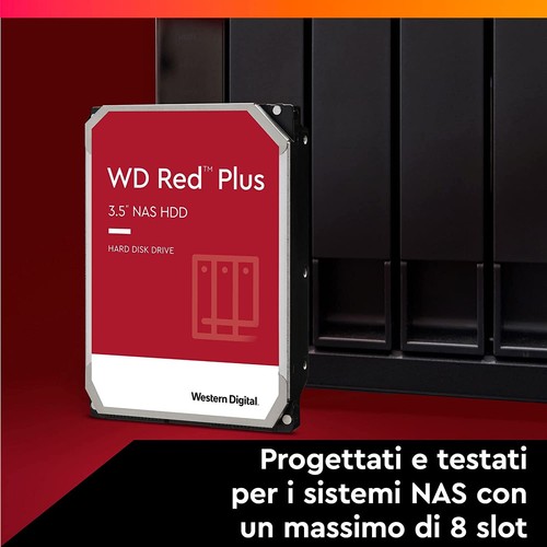 Hard Disk NAS WD20EFPX Western Digital Red Plus 3.5" Interno 5.400 RPM,NAS CMR - Afbeelding 2 van 5