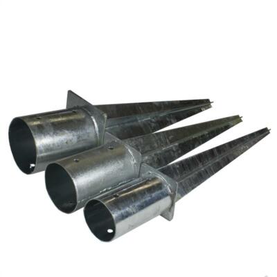 Einschlaghülse Bodeneinschlaghülse rund Ø 100 mm 60 cm Pfostenträger verzinkt Einschlaghülse Bodeneinschlaghülse rund Ø 100 mm 60 cm Pfostenträger verzinkt