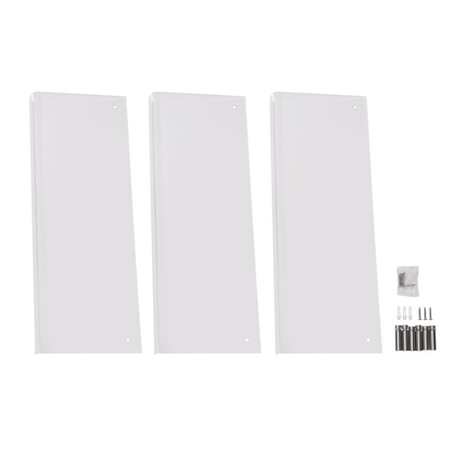 Wall Mount Bookshelf Brochure Magazine Transparent Acrylic 3-Tier Hanging Holder - Picture 8 of 11