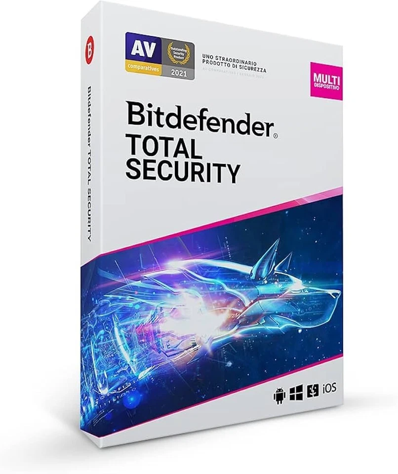Bitdefender Total Security 2025  3 Dispositivi 1 Anno con VPN inclusa