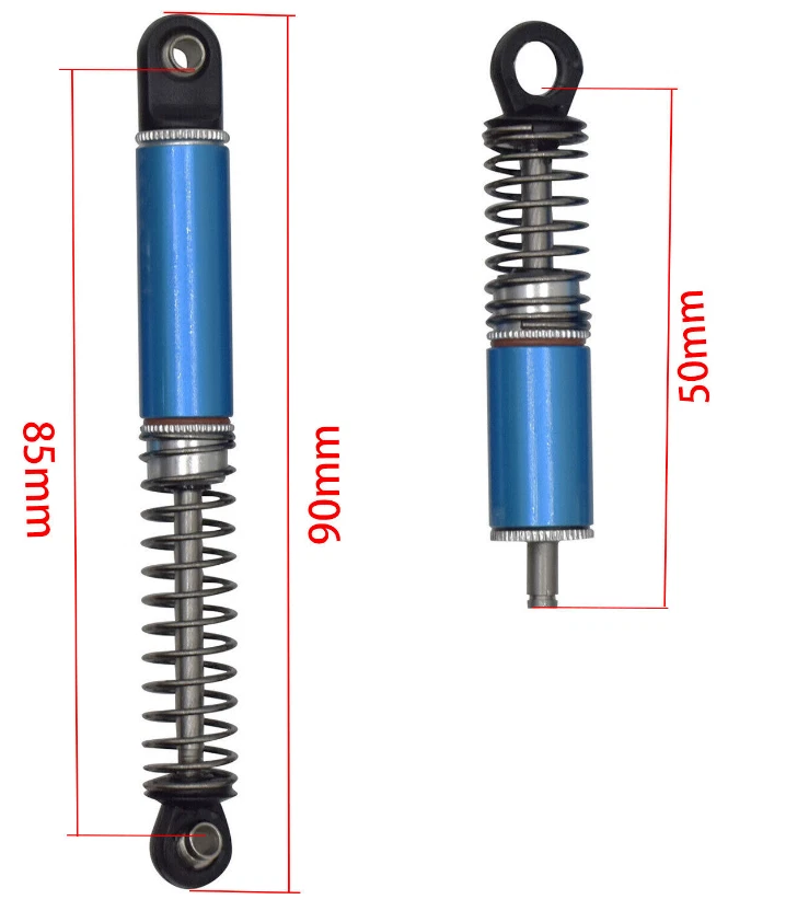 4pcs Aluminum Oil Dampers/Shocks for Tamiya Grasshopper Hornet 1/10 RC Buggy Car - Image 3 of 4