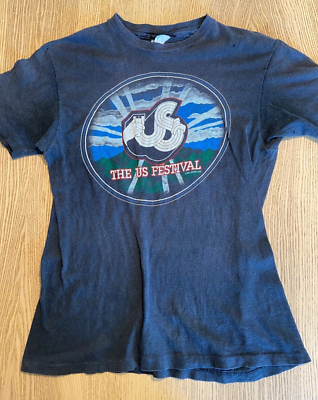 Vintage 1982 US Festival T-shirt M Rock & Roll Festival San 