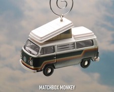 '73 Volkswagen Green Vintage Bus Camper VW T1 T2 Christmas Ornament Westfalia RV