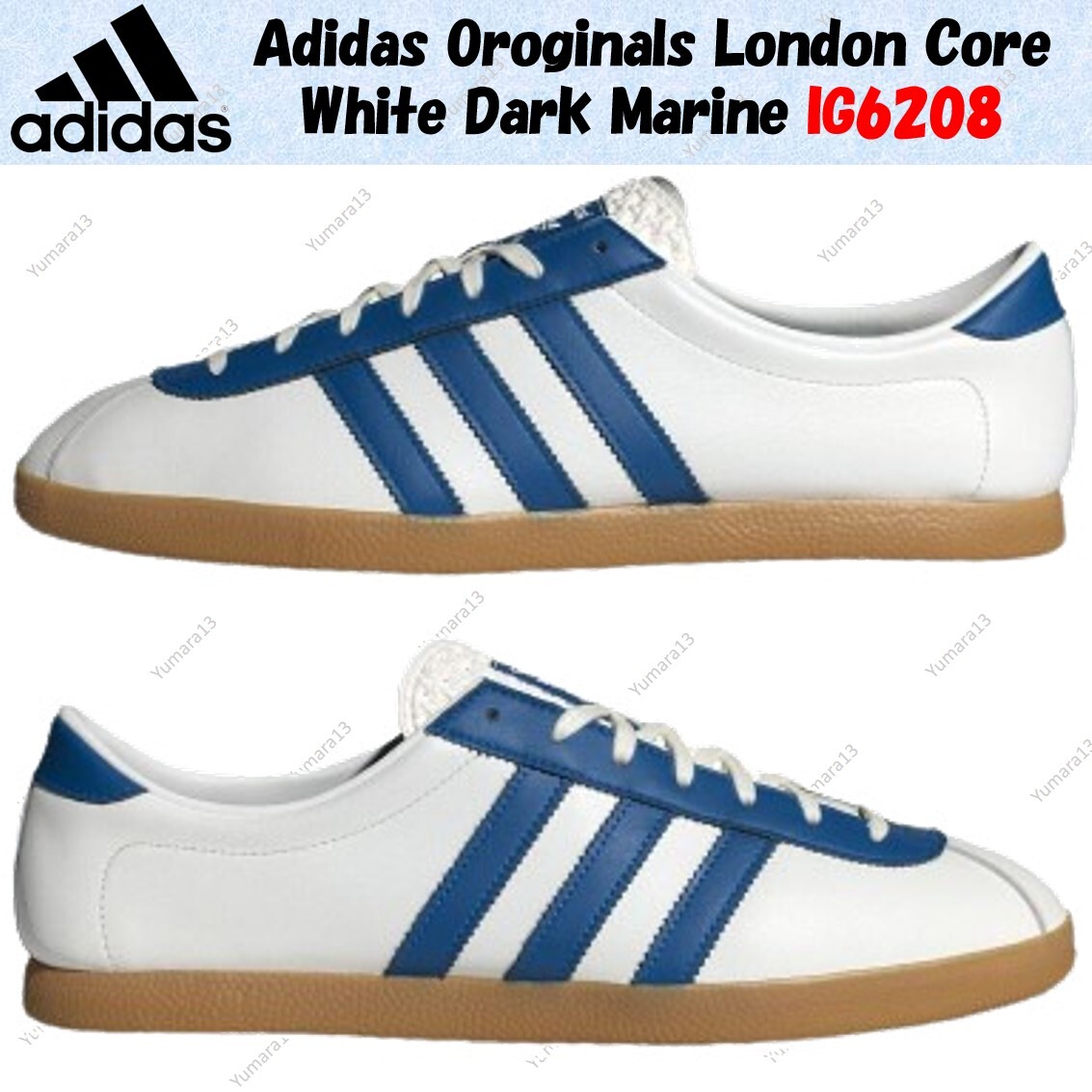 Adidas Oroginals London Core White Dark Marine IG6208 Men's Size