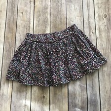 Girl's Osh Kosh Floral Flower Skirt Size 4 Blue Pink Yellow Shorts Under