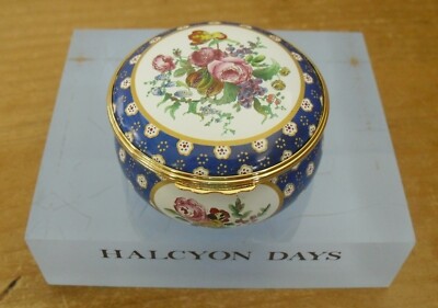 Halcyon Days/Rothschild Collection 18. Jh. Sevres Porzellan Emaille Box - 2 3/8''