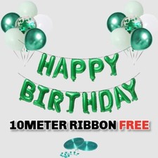 Happy Birthday Foil Balloons Banner Set Self Inflating Party Decor UK