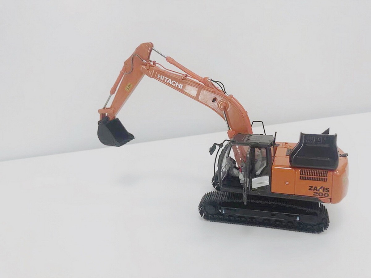 HITACHI ZAXIS200 1:50スケールモデル 1/50 Scale Hitachi ZAXIS 200-5B Hydraulic Excavator Diecast