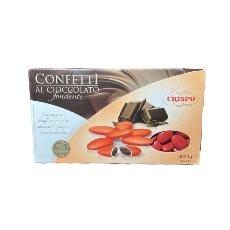 CONFETTI CRISPO AL CIOCCOLATO FONDENTE ROSSI 1 KG.
