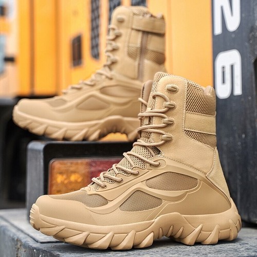Boot Militär Herde Wüste Taktischer Kampf Arbeitsschutz Schuhe 8,9,5, Sand - Bild 7 von 10