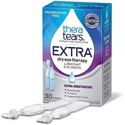 Theratears Extra Trockene Augen Konservierungsmittelfrei Gleitmittel Augentropfen 30Ct 11/26 - Bild 1 von 1
