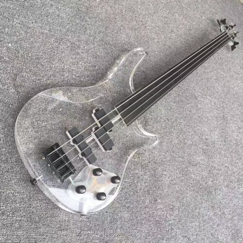 4-saitiger Acryl E-Gitarre Bass Single*3 Tonabnehmer - Bild 1 von 5