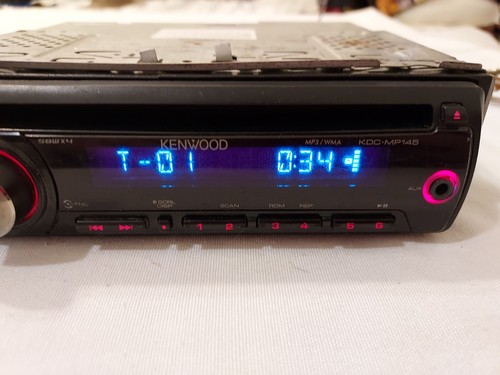 Kenwood KDC-MP145 1 DIN Radio Car Stereo AM/FM CD MP3/WMA (Used). - Picture 3 of 12