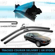 For BMW 7 Series E32 E38 1986-2001 Front Windscreen 24" 24" Flat Wiper Blades