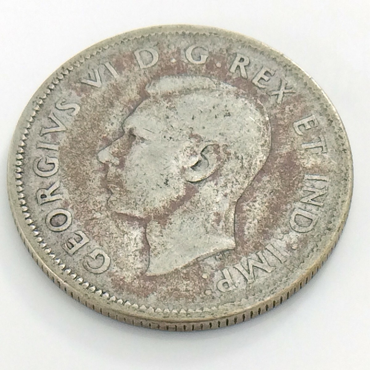 1946 Canada Twenty Five 25 Cent Quarter Circulated Canadian George