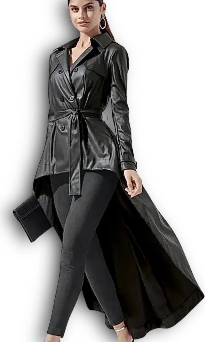 High low leather jacket sale
