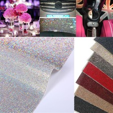 Diamond Crystal Bling Rhinestone Sticker Sheet Diamante Self Adhesive Decal DIY