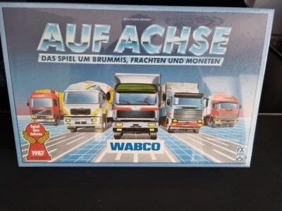 Auf Achse. Das Spiel um Brummis, Frachten und Moneten von 1986. Neu in Folie. - Bild 1 von 2