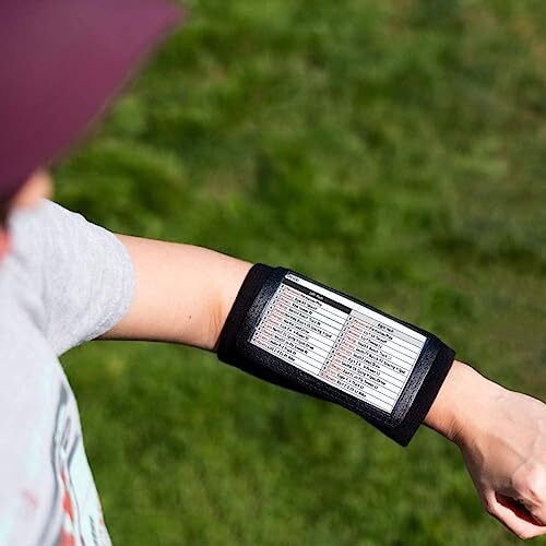 Ballon Nfl Bracelet Sport Haygem - Pour Football, Rugby, Softball | Avec Pochette Transparente Pour Cartes Tactiques Brassard Police