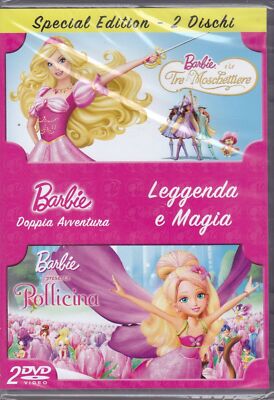 DVD Caja BARBIE LEYENDA Y MAGIA LAS TRES MOSQUETERAS PULGADA